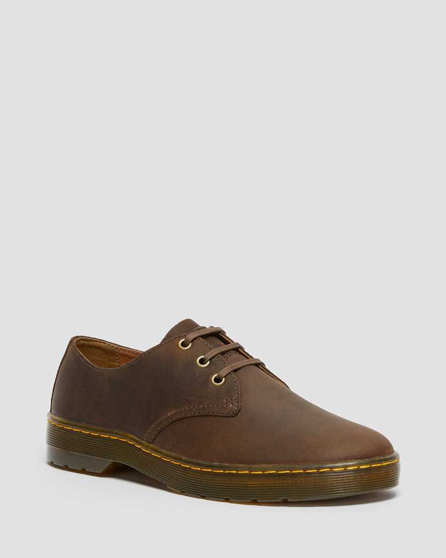 Dr. Martens Coronado Crazy Horse Lær Casual Sko Herre Mørke Brune [7603RNKAE]